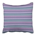 thumbnail image 1 of BSDHOME Bleu Motif Abstrait Rayé de Quattefoils Abstraction Colorée Bébé Damier Housse de Coussin 18x18 Pouces, 1 of 1