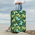 thumbnail image 7 of Haiem tropical butterflies and plants Pattern Luggage Cover Printed Suitcase Covers for Luggage Elastic Washable Suitcase Protector Fits 18-32 Inch Luggage-X-Large, 7 of 7