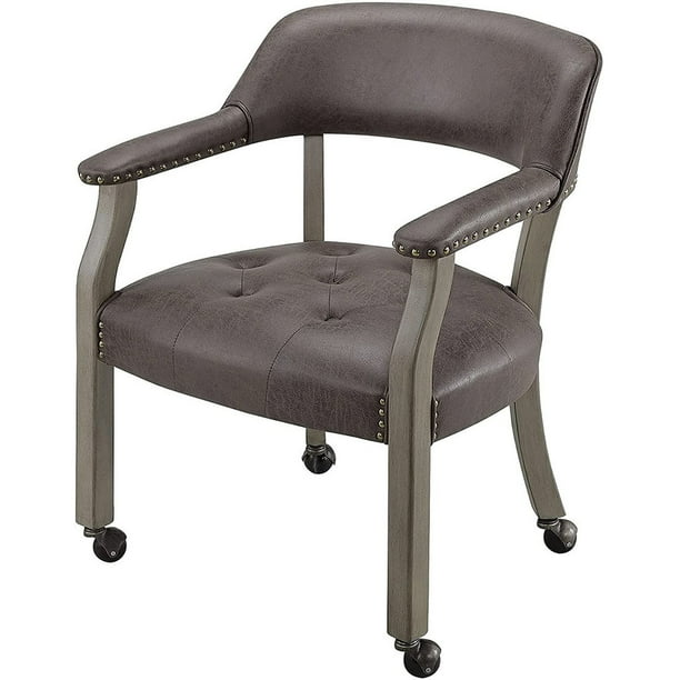 Dining Chairs With Casters, Kitchen Table Rolling Chairs With Wheels
