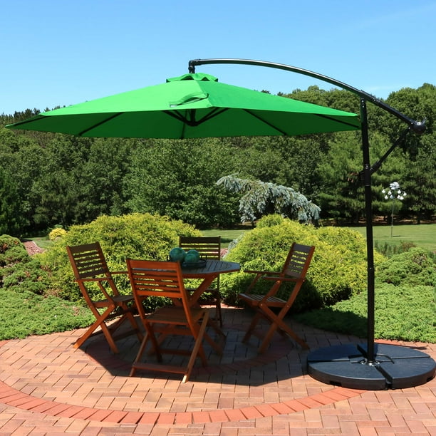 Sunnydaze Outdoor Cantilever Offset Patio Umbrella Outside Waterproof