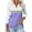 #110-Purple, variant on Ounisa Blouses for Women Dressy Casual 3/4 Length Sleeve Womens Tops V Neck T Shirts with Smocked Cuffs