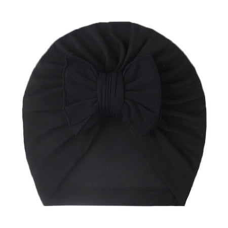 

PANGF Warm and Windproof Baby Cap Baby Boys Girls Solid Hat Beanie Bowknot Elastics Turban Hat Cap Delicate and Skin-Friendly Baby Hat
