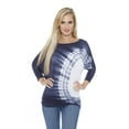 thumbnail image 2 of White Mark Women's Banded Dolman Tie-Dye Top, 2 of 4