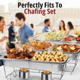 thumbnail image 6 of COMFICOVE Aluminum Pans Disposable 10 Pack w/lids, 21x13 Pans for, Prepping, Roasting, Food, Storing, Heating, Cooking, Chafers, Catering, BBQ Grilling, Sturdy Baking Pan Trays, 6 of 6