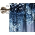 thumbnail image 5 of Merry Christmas Curtains Valances Snowflake Xmas Tree Star Winter Gift Rustic Farmhouse Kitchen Decor Rod Pocket Window Valances for Bedroom Living Room Bathroom 54 W x 18 L 1 Panel, 5 of 5