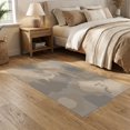 thumbnail image 2 of ODIKA 5'x7' Beige Gray Abstract Drip Paint Washable Area Rug Modern Artistic Splatter Pattern with Flowing for Dining Room, Under Table, Home Office, Non-Slip Chair-Friendly, 2 of 7