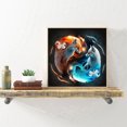 thumbnail image 4 of Pintura de diamante 5D DIY Taladro redondo completo Tai Chi Fox Kit Decoración de arte (A6525), 4 of 9
