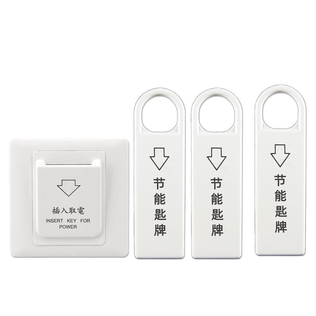 Inteprter Interruptor de tarjeta con Sensor de reconocimiento de aire acondicionado de televisión, interruptores de alimentación de apartamento Cerraduras de hardware