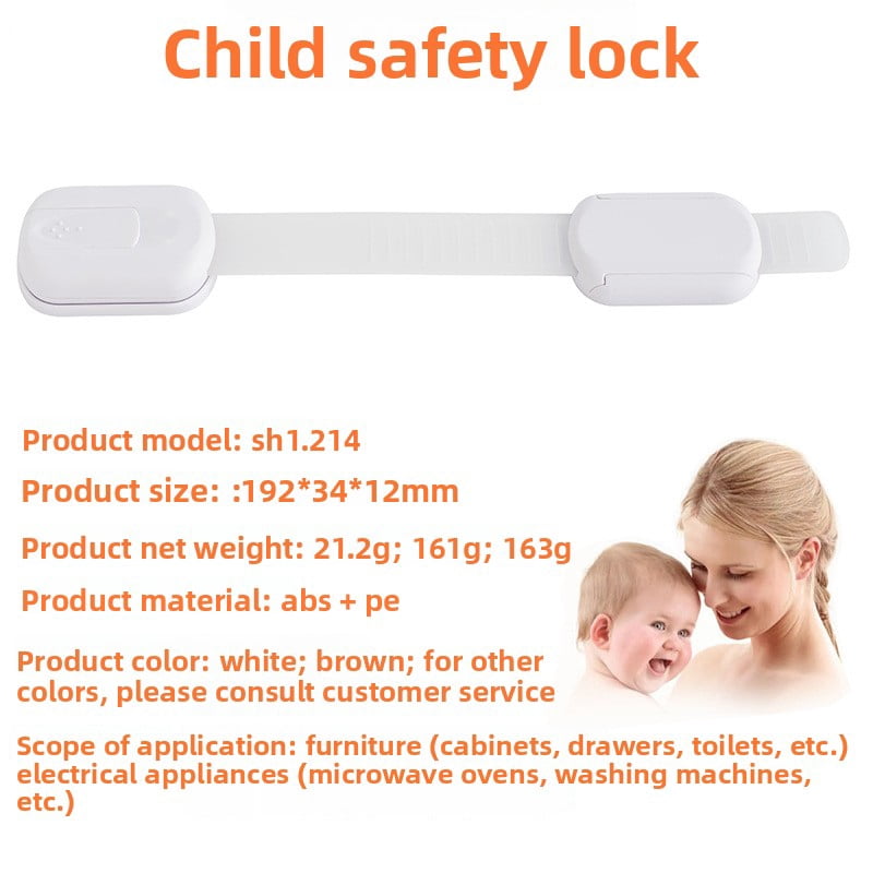 XIHAMA Child safety lock - 10 pieces, Pink multi-function drawer/door/fridge cabinet