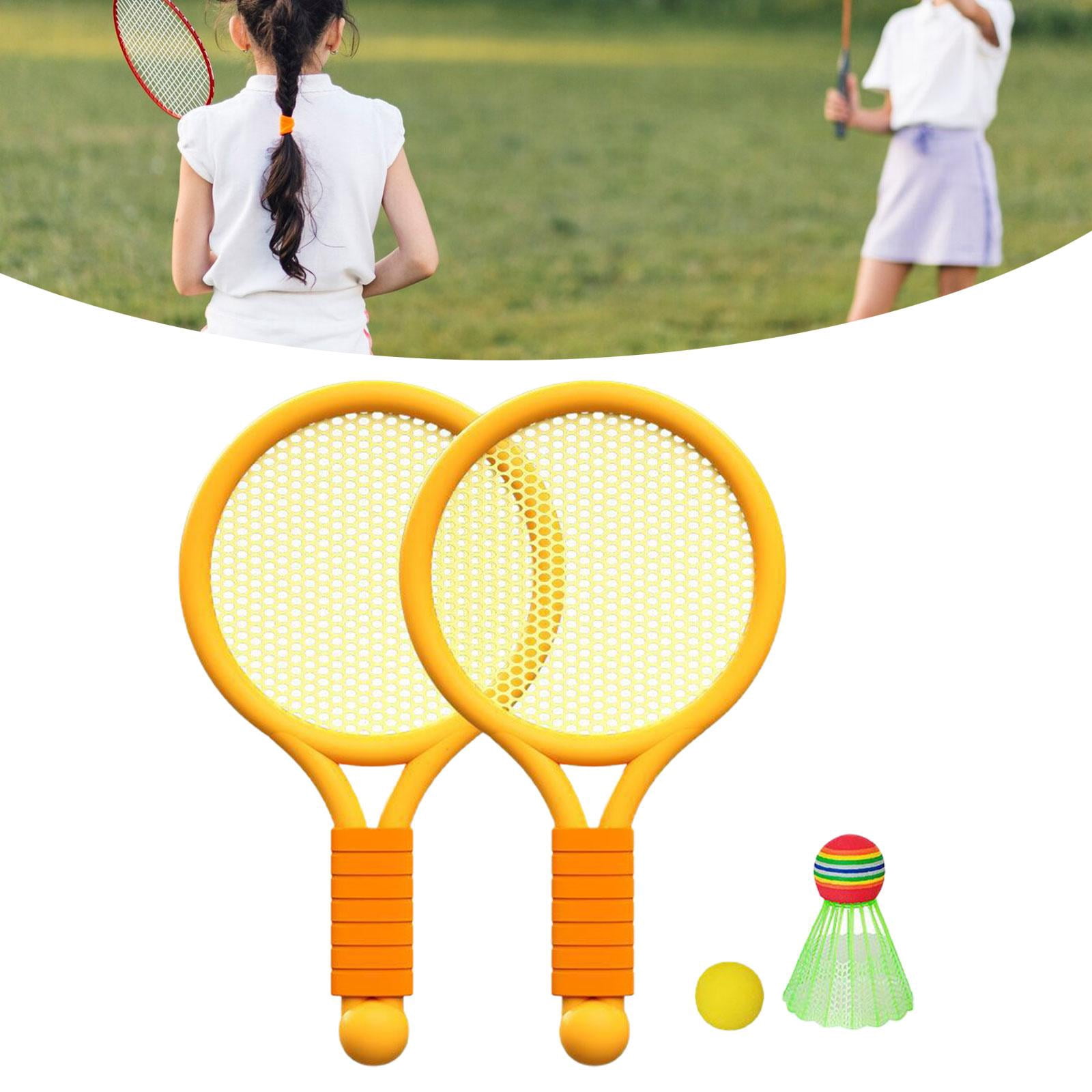 GARENDE Children Badminton Tennis Set Tennis Racket for Kids for Yard Girls Backyard Orange