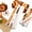 White, variant on 50 Count Kraft Paper Baguette Bags with Window, Large 30 x 4 inch Bread Storage Bags, Includes Seal Stickers for Fresh Loaves