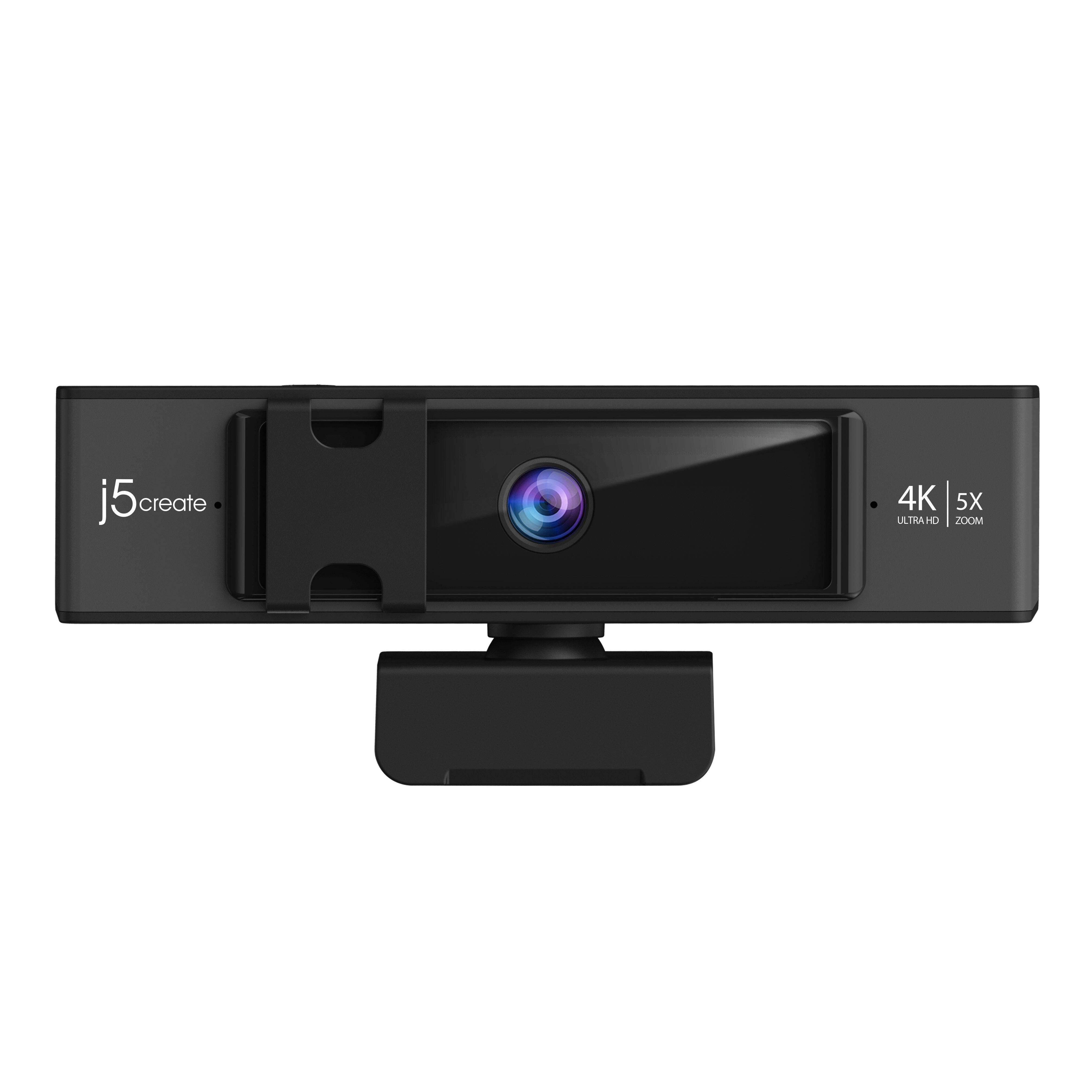 j5create USB 4K ULTRA HD Webcam with 5x Digital Zoom Remote Control, JVCU435