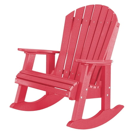 Wildridge Heritage High Fan Back Plastic Patio Rocker Chair