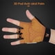 thumbnail image 3 of Guantes de ciclismo para bicicleta, acolchados, deportivos, de medio dedo, cortos, transpirables El 183x104cm, 3 of 9
