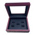 thumbnail image 4 of Vitrina para anillos de , organizador de anillos para colección, caja de almacenamiento, estuche de almacenamiento, soporte de exhibición de 5 hoyos, 4 of 8