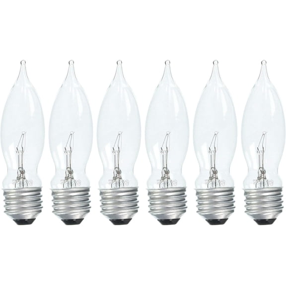 GE Crystal Clear 40W, 350 Lumens 6ct - 2 Packs