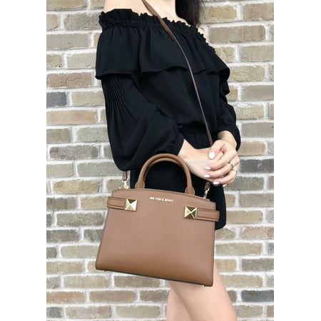 Michael Kors Luggage Leather - Michael Kors Karla Small East West Satchel Bag Luggage Leather