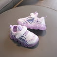 thumbnail image 3 of Eltusu Girls Light up Sneakers, Walking No Slip Lightweight Mesh Athletic Shoes Purple Size 6.5-12.5 US, 3 of 4