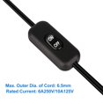 thumbnail image 4 of Interruptor en línea para cable iCreatin DPST, 2 unidades, negro, 120 V, 4 of 5