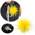 thumbnail image 2 of HLONK Feather Brooch Feathers Corsages Cloth Decorations Ostrich Feather Material, 2 of 21