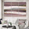 thumbnail image 1 of Designart - Purple Glam Storm I - Glam & Shabby Chic Canvas Artwork, 1 of 1