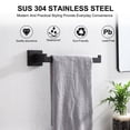 thumbnail image 2 of KOKOSIRI 5-Piece Bathroom Hardware Set 304 Stainless Steel Towel Holder Bars Bath Accessory Set Wall Mount Matte Black B05A5-BK, 2 of 9