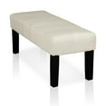 thumbnail image 2 of Furniture of America Braden Contemporary Fabric Accent Bench in Ivory, 2 of 5