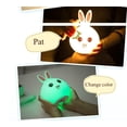thumbnail image 5 of LED Night Lights ,Bunny Silicone Cute Night Light with Touch - Portable and Color Changing Bright Night Lamp, 5 of 5