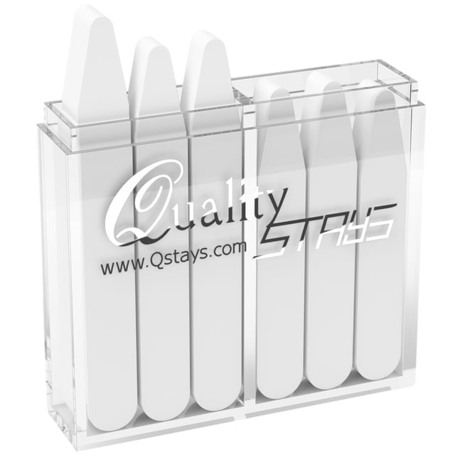 Varillas para cuello Quality Stays, 60 unidades de plástico con estuche organizador