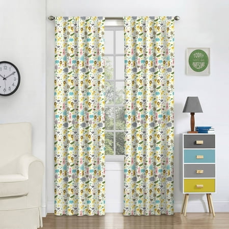 Eclipse Kids Jungle Party Blackout Window Curtain
