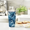 thumbnail image 6 of JRXY CRASHING WAVES TEAL 20oz Car Tumbler with Straw 20oz, 6 of 7