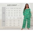 thumbnail image 5 of Cueply Women's Plus Size Pajama Set Long Sleeve Pjs Long Pants Sleepwear Two Piece Loungewear with Pockets, 5 of 7
