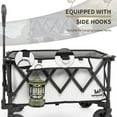 thumbnail image 6 of Whitsunday Collapsible Compact Wagon Cart Foldable,Folding Beach Heavy Duty Wagon with 360°Rotatable Wheels for Camping Outdoor Sports Garden Silver, 6 of 6