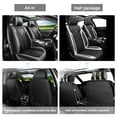 thumbnail image 5 of DIKSOAKR Front Car Seat Covers Fit For Hyundai Tucson 2010-2025 Waterproof Fashion Faux Leather Seat Covers 2 Seats Auto Interior Protectors(Black&Gray), 5 of 7