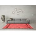 thumbnail image 3 of Ahgly Company Indoor Rectangle Solid Red Modern Area Rugs, 2' x 3', 3 of 4