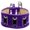 Purple, variant on Dog, Puppy Pet Widget Ice Cream Collar, "Black Bone"