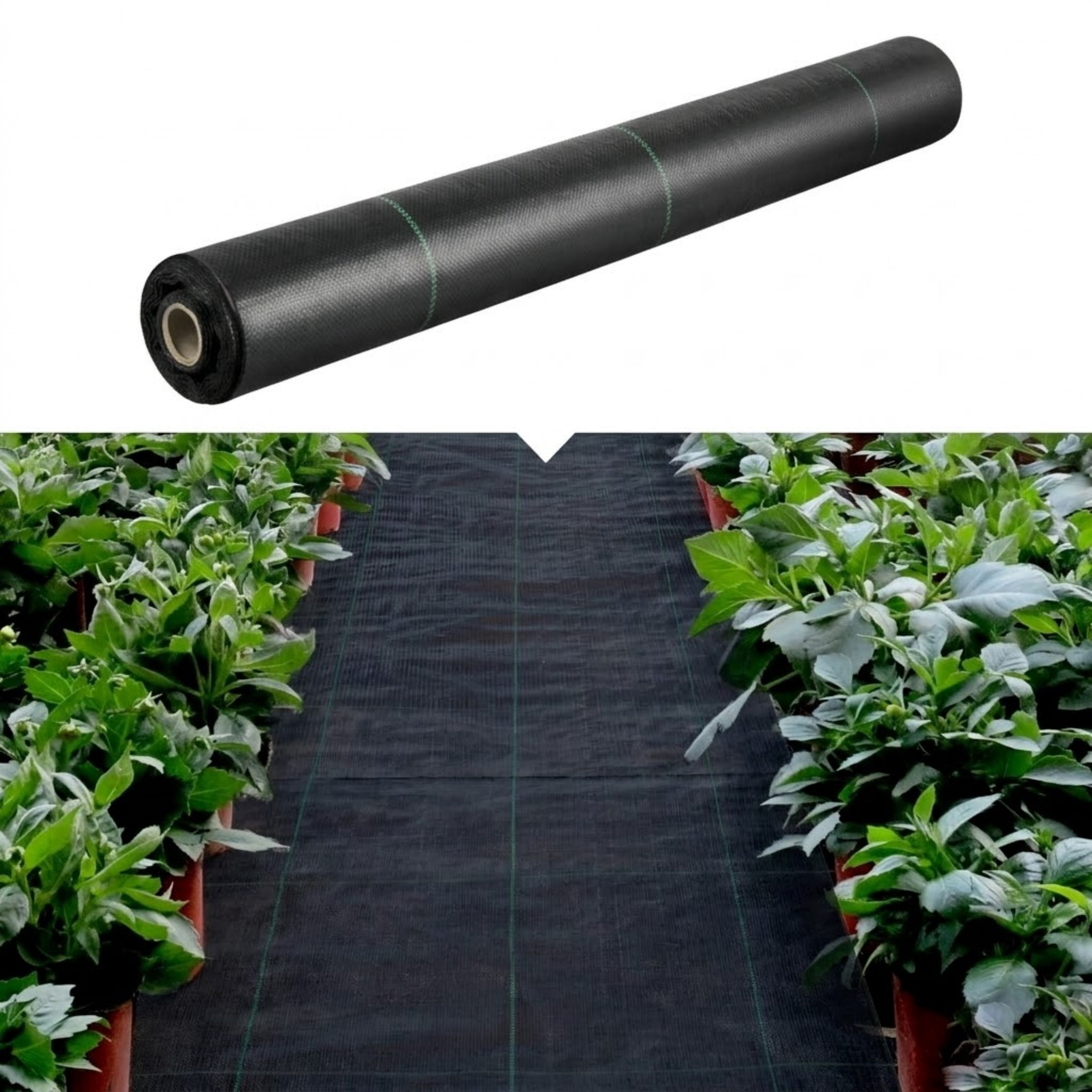 6 x 250 ft Weed Barrier Landscape Fabric, 4.1 Oz Heavy Duty Woven Ground Cover for Garden & Driveway, Black