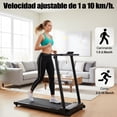 thumbnail image 4 of Vitime Caminadora Eléctrica Plegable 2 hp Con Pantalla LED Portatil Con Velocidad 1 a 10 km/h Soporta 100 Kg Negro, 4 of 7