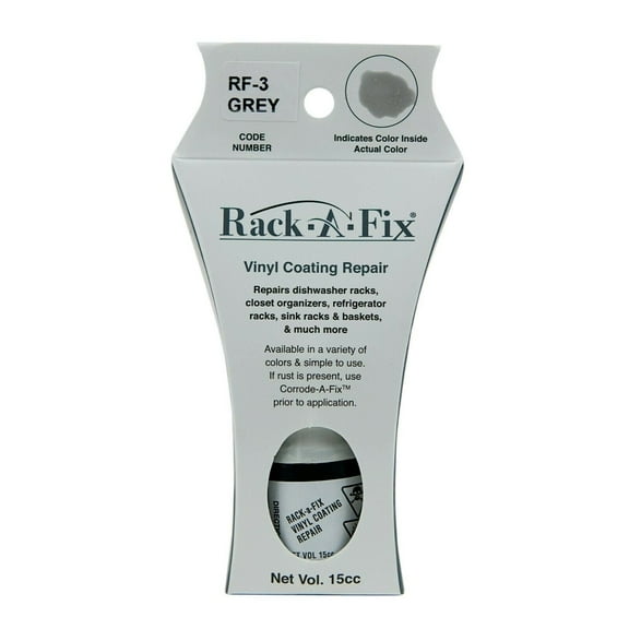Rack-a-Fix Grey Touch Up Vinyl Coating Repair for Dishwasher Racks & More
