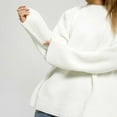 thumbnail image 5 of biudgviw Sweater for Women Winter Warm Round Neck Long Sleeve Pullover Shirts Soft Baggy Knitted Sweater Tops, 5 of 6