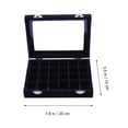 thumbnail image 3 of Cajas de madera para guardar joyas, organizador portátil de 24 compartimentos para pendientes, anillos y exhibidores, para mujeres y niñas (negro), 3 of 7