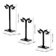 thumbnail image 2 of AURARMLET 6Pcs Black Acrylic Earring Holder Organizer with Stable Base for Retail Display, 2 of 8