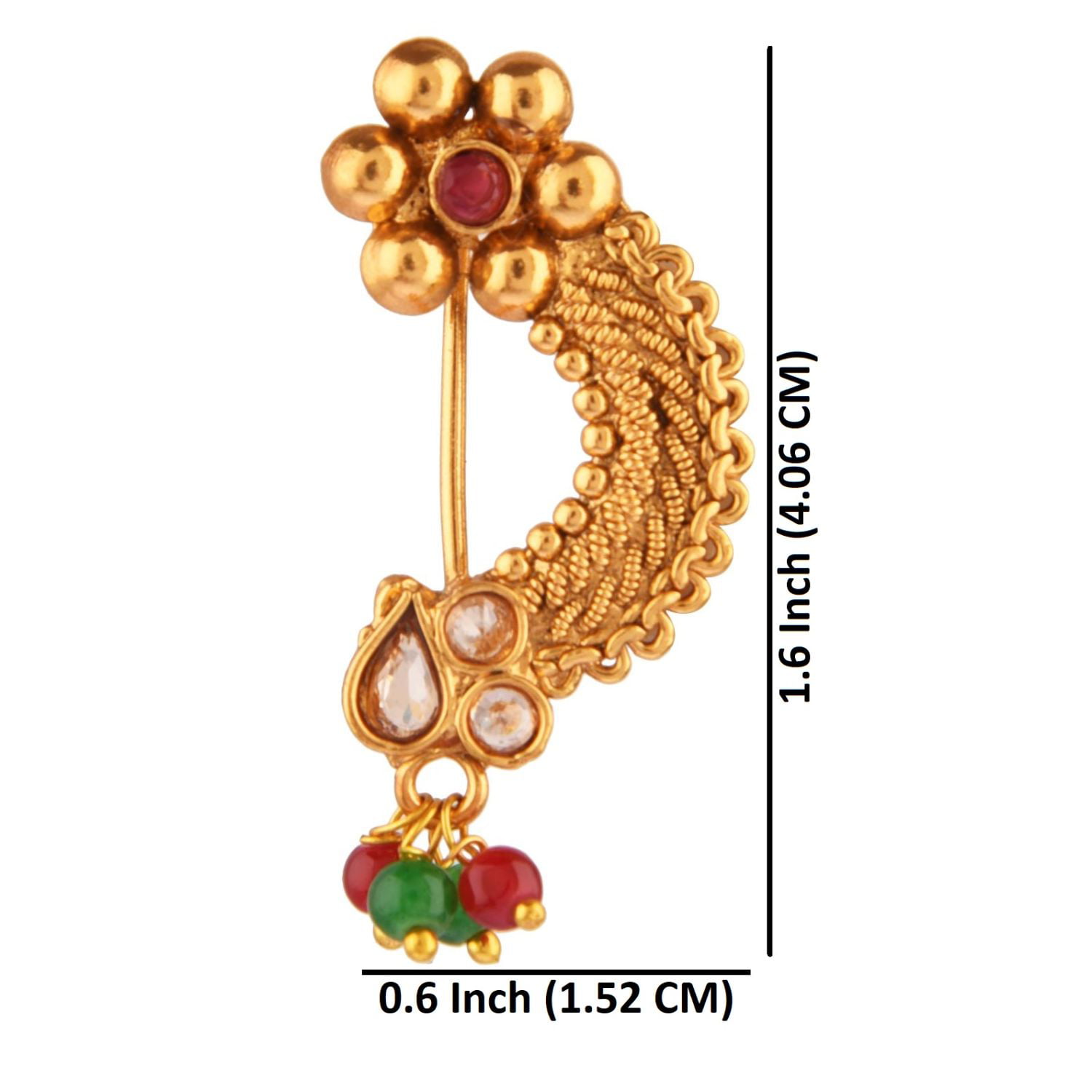 Kairangi Gold-plated Plated Brass Nose Ring Price in India - Buy Kairangi  Gold-plated Plated Brass Nose Ring Online at Best Prices in India |  Flipkart.com