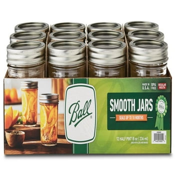 Ball Smooth-Sided Silver Lid Canning Jar