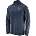 thumbnail image 2 of Men's Fanatics Navy Boston Red Sox Iconic Striated Primary Logo Raglan Quarter-Zip Pullover Jacket, 2 of 3