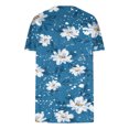 thumbnail image 4 of Ichuanyi liquidación femenina impresión casual impresión de manga corta tops tops en v con cuello ICHUANYI WER2023081601842, 4 of 5