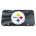 thumbnail image 1 of Pittsburgh Steelers Black Crystal Mirror Laser License Plate, 1 of 1