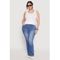 thumbnail image 3 of Womens Plus Size Seamless Ribbed Knit Trim Tank Top, 3 of 5