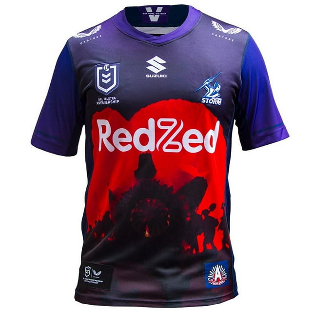 22-23 Storm Aboriginal Family Short Sleeves, Men's Rugby Jersey