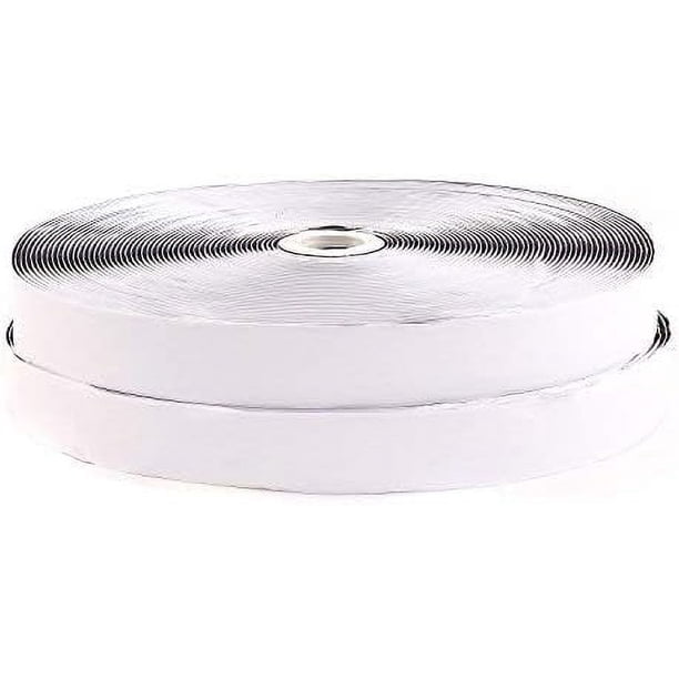 Cinta adhesiva de montaje autoadhesiva de material ecológico, cinta de fibra sintética de 20 mm de ancho, gancho de 25 m y bucle de 25 m para uso en el hogar, la oficina y la cocina, ideal para